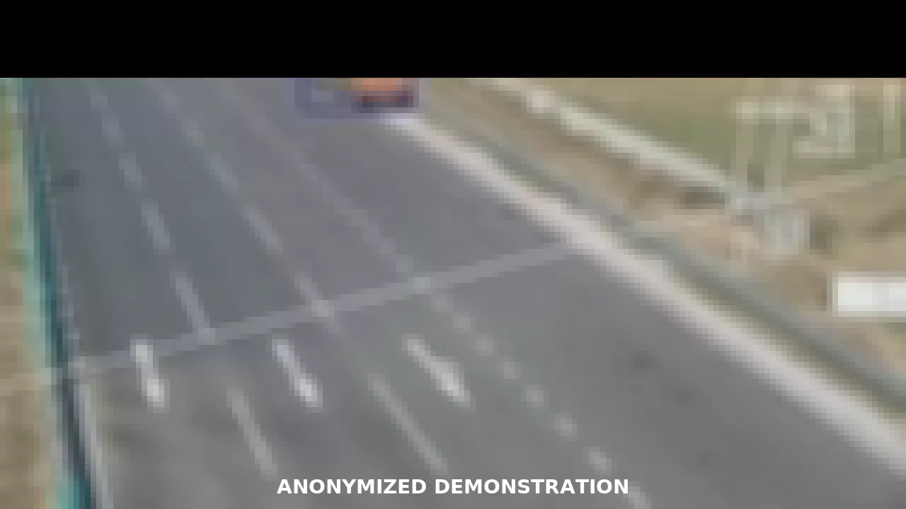 Representative traffic analytics footage